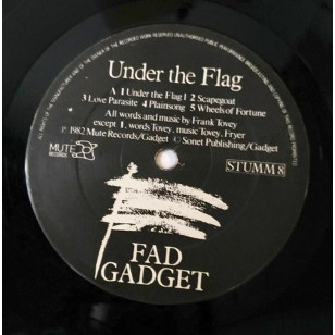 Fad Gadget - Under The Flag 1982 UK Version 1st Pressing  Vinyl LP ***READY TO SHIP from Hong Kong***
